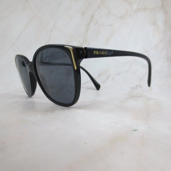 Prada SPR010 1AB-5W1 Men’s Eyeglasses – Black Full-Rim Frame Polarized 55-17-140 - Picture 2 of 5